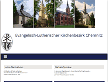 Tablet Screenshot of kirchenbezirk-chemnitz.de